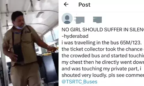 Bus conductor misbehaves with woman on Himayat Nagar route