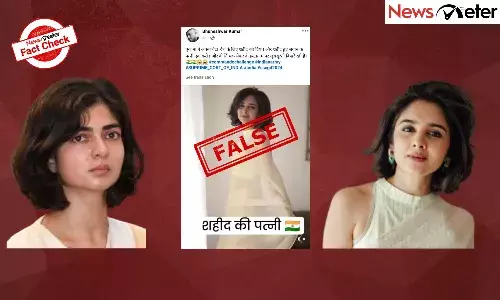 Fact Check: Video of influencer falsely attributed to Smriti Singh, wife of late Captain Anshuman Singh
