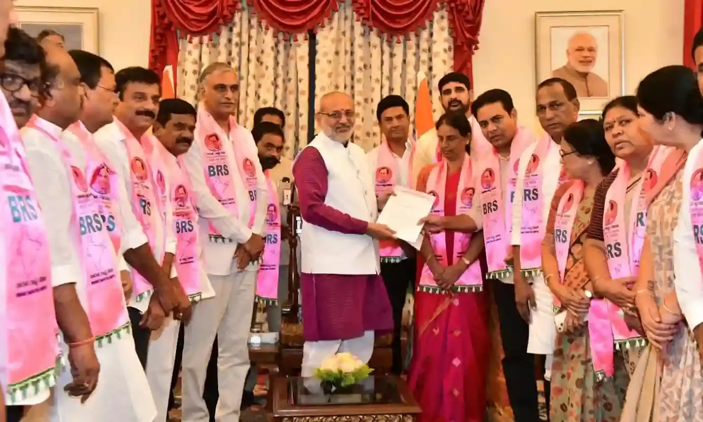 BRS MLAs met governor; discuss defections, ‘injustice’ to Telangana’s unemployed youth