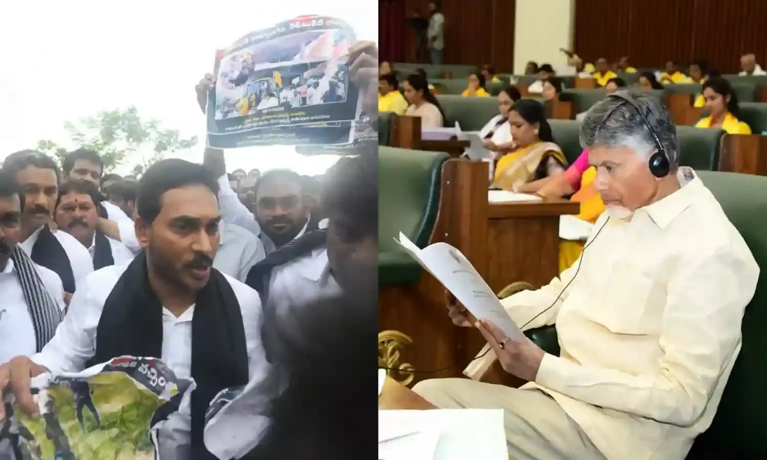 Andhra Pradesh assembly session begins amid protests by YSRCP legislators