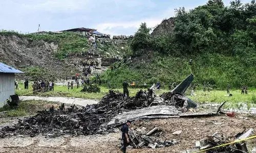 18 killed as plane crashes after takeoff at Nepals Kathmandu airport, pilot survives