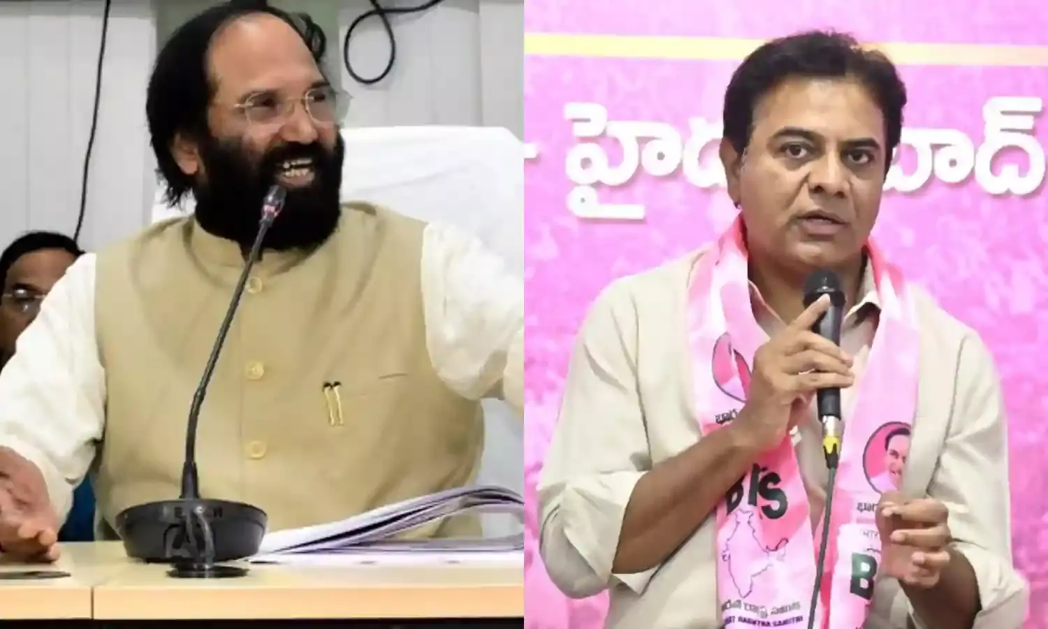 BRS, Congress spar over Kaleshwaram; KTR threatens to march with 50000 people to start pumps
