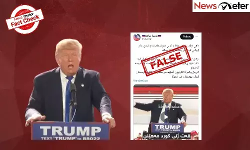 Fact Check: Edited video claims Kurdish-Iranian man attacked Donald Trump on stage