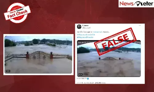 Fact Check: Old video misrepresented as visuals from Wayanad landslide