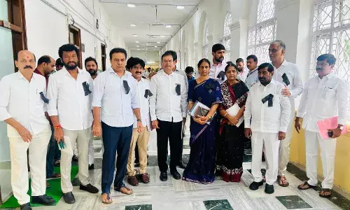āSistersā remark controversy: BRS MLAs protests in Telangana Assembly, seek apology from CM