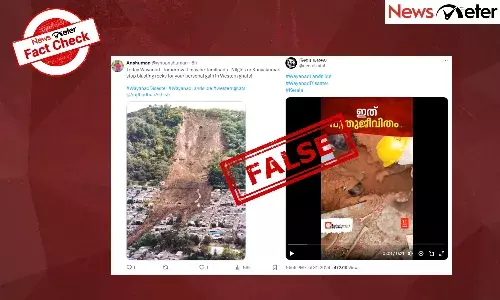 Fact Check: Media of ecological disasters falsely shared as visuals of Wayanad landslide