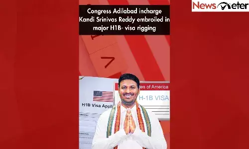 Congress Adilabad incharge Kandi Srinivas Reddy embroiled in major H1B- visa rigging