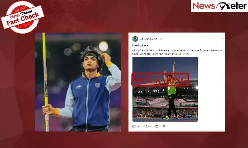 Fact Check: Misleading claim about Pakistanās Arshad Nadeem breaking Neeraj Chopraās javelin record goes viral
