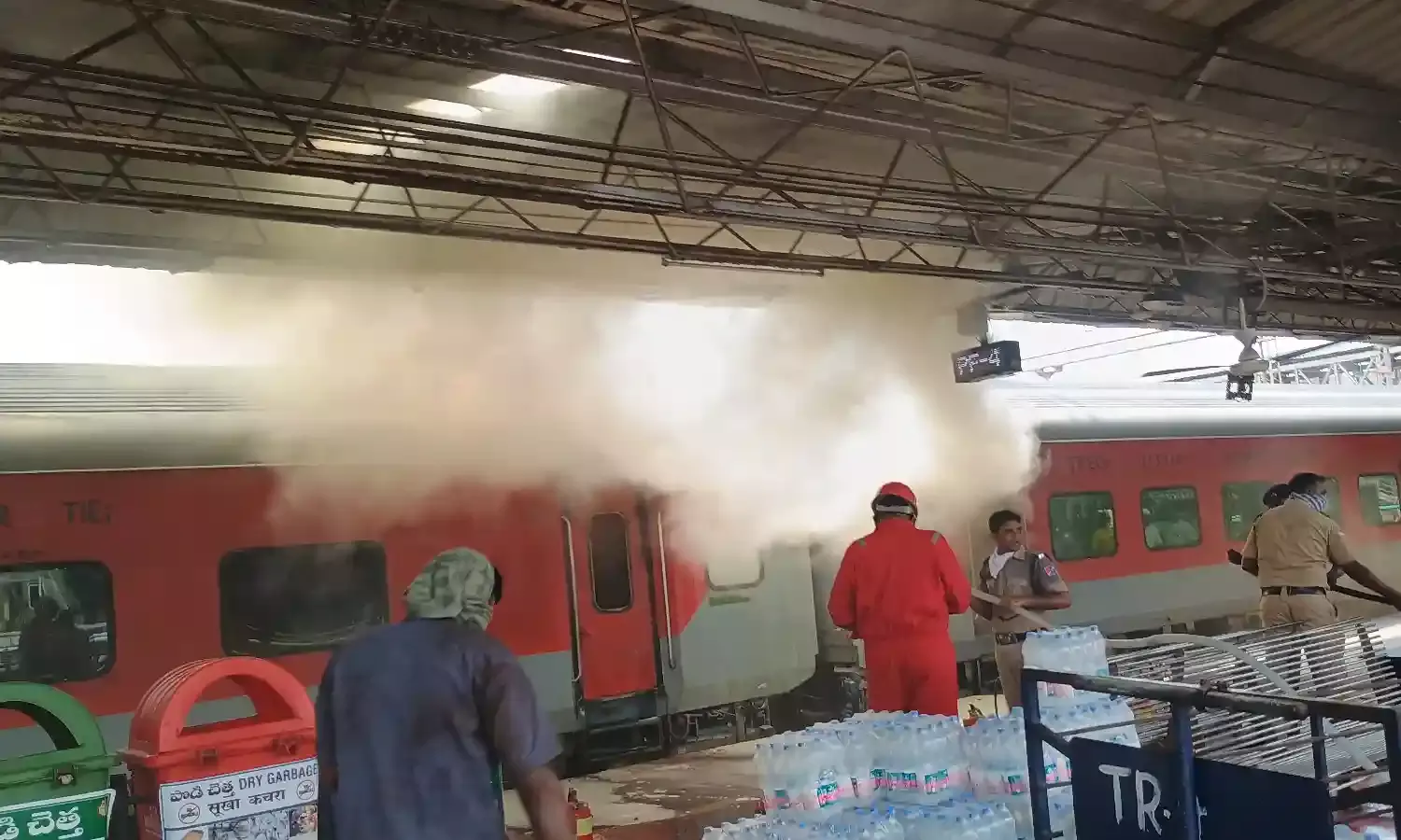 3 AC coaches of Korba-Visakhapatnam Express catch fire in Vizag; none hurt
