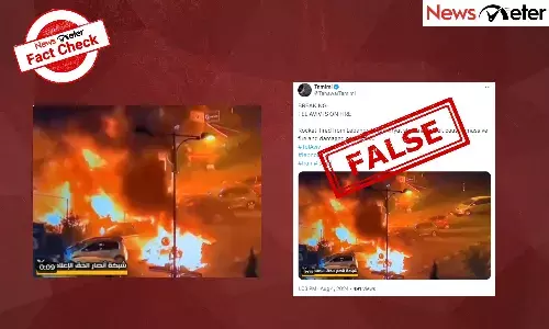 Fact Check: Viral video does not show Tel Aviv underĀ attackĀ byĀ Iran