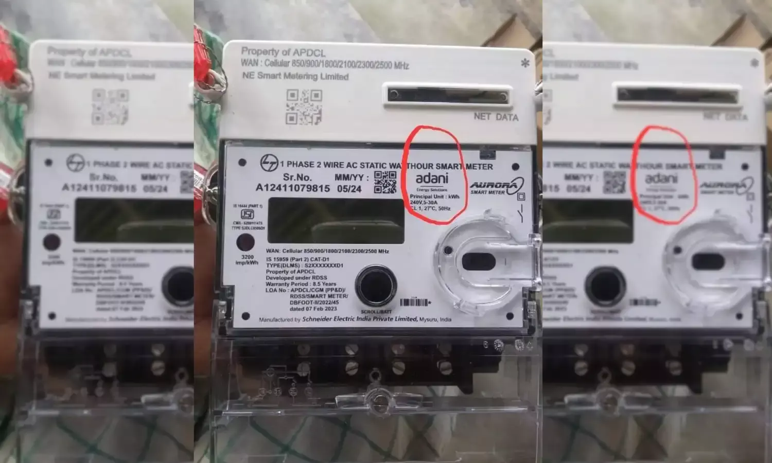 Adani Energy Solutions not installing power meters in Telangana; viral image is from Assam