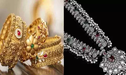 Gold plunges Rs 350; silver rises Rs 200