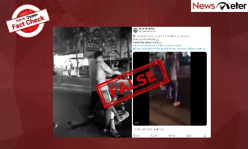 Fact Check: Video of murder in public in AP shared as attack on Hindus in Bangladesh