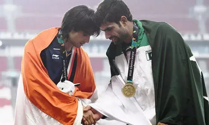Silver for Golden Boy Neeraj; Pakistans Nadeem smashes Olympic record for gold