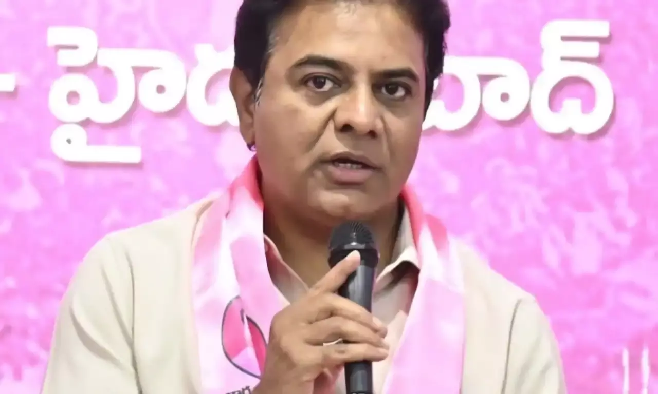 KTR on Sunkishala wall collapse: Not engineering mistake; CM Revanth at fault