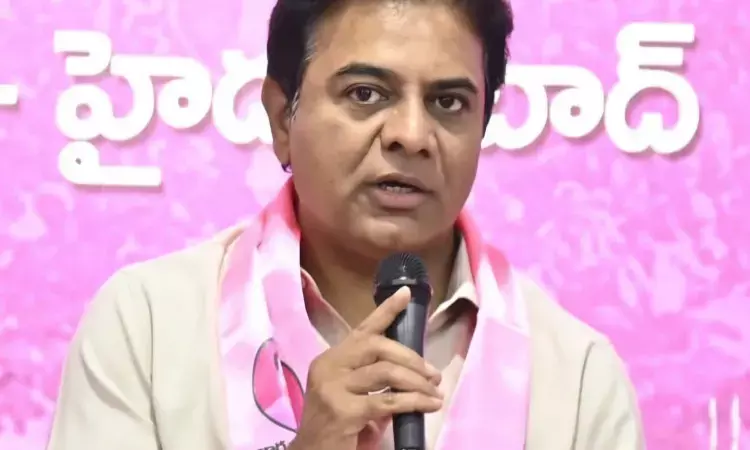 KTR on Sunkishala wall collapse: Not engineering mistake; CM Revanth at fault