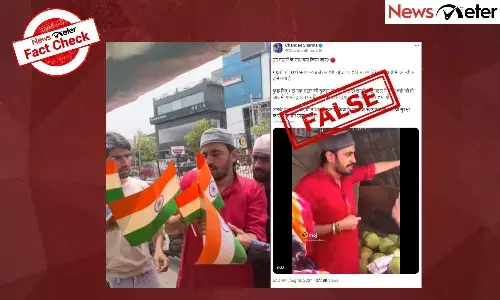 Fact Check: Video of Muslim shopkeeper refusing to display Indian flag is scripted