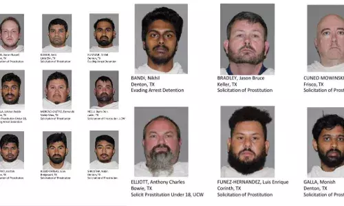 Texas: US police arrest 7 Indians including 5 of Telugu origin for solicitation of prostitution