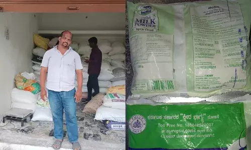Cops seize 5,280 kgs of expired milk powder from Secunderabad vendor