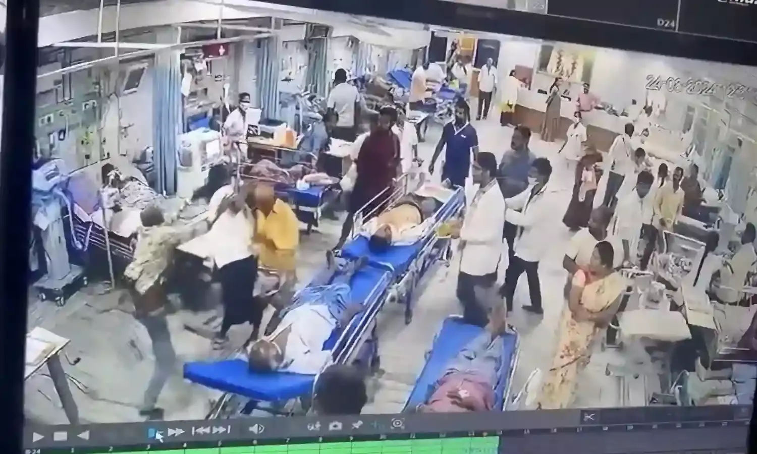 Patient attacks junior doctor inside SVIMS emergency ward; hair pulled, head slammed on rod