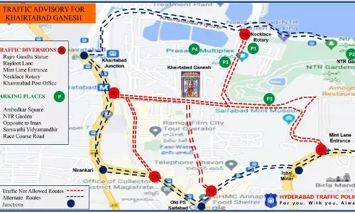 Khairatabad Bada Ganesh: Traffic restrictions in placeĀ fromĀ SeptĀ 7-17