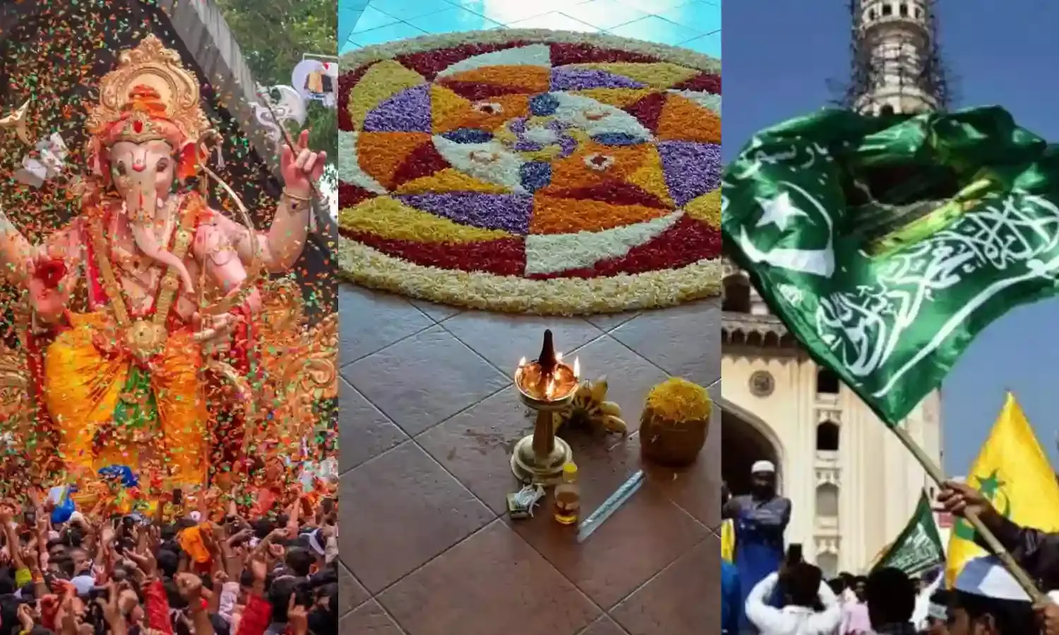 Hyderabad unites in festive spirit for Ganesh Chaturthi, Milad-Un-Nabi, Onam
