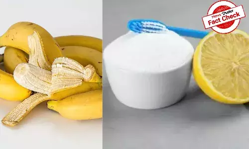 Fact Check: Mixture of banana skin extract, sugar, lemons can damage teeth, not whiten it