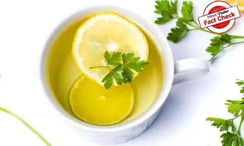 Drinking water mixed with parsley, lemon juice wont clean kidneys