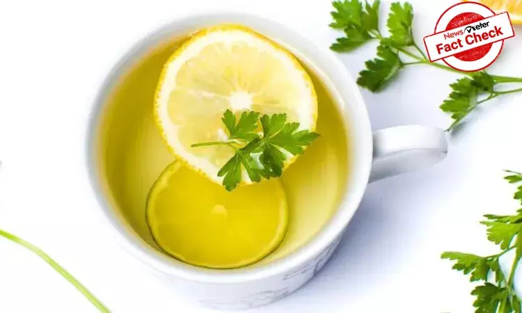 Drinking water mixed with parsley, lemon juice wont clean kidneys