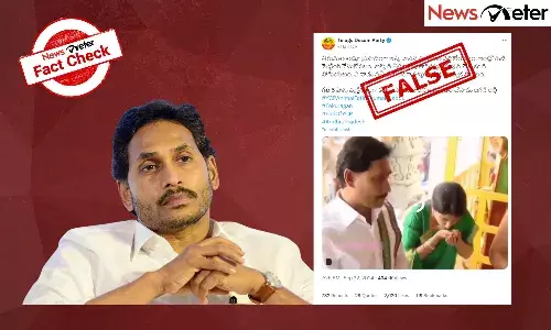 Fact Check: Video showing Jagan āthrowing away theerthamā is clipped