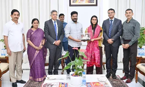 HCL Technologies chairperson Roshni Nadar meets Telangana CM Revanth