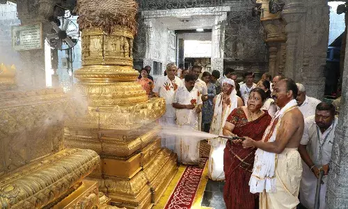 Koil Alwar Tirumanjanam: Traditional cleansing ritual performed at Tirumala temple