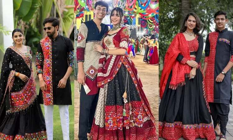 Dandiya and Garba nights double as matchmaking events: Couples coordinate attire to signal interest