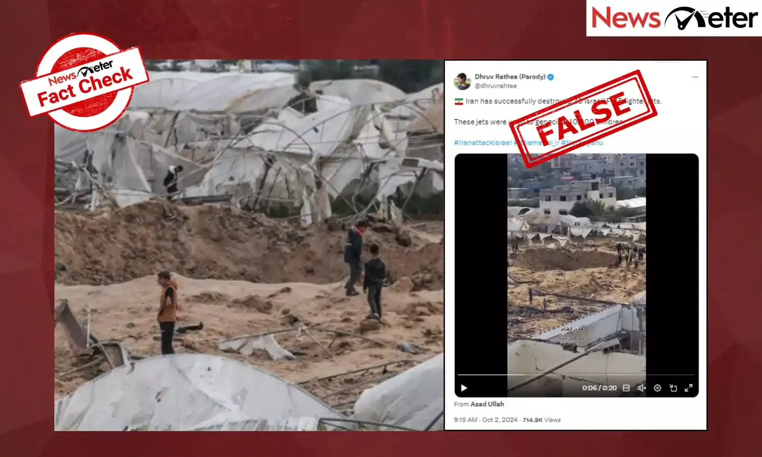 Fact Check: Old video of Israel’s Rafah bombing falsely shared as Iran’s attack on Jewish state
