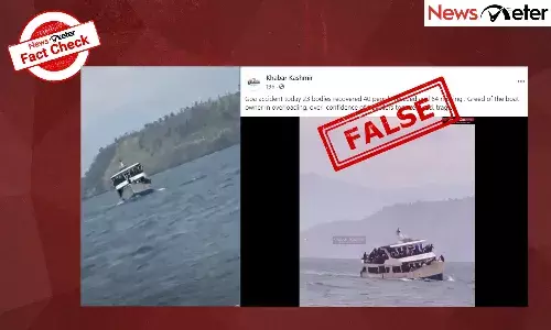 Fact Check: Viral video of boat capsizing is from Congo, not Goa