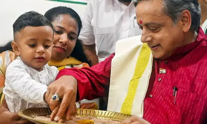 Vidyarambham: Toddlers step into world of letters in Kerala on Vijayadasami