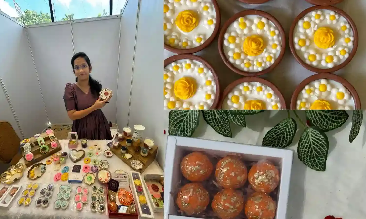 Andhra artist Mounica Boppana crafts unique Diwali candles shaped like sweets