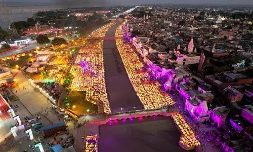 Ayodhyas Ram temple gears up for its first Diwali; 28 lakh diyas to be lit along Saryu