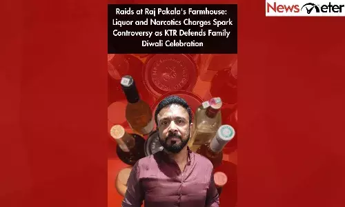Raids at Raj Pakalas Farmhouse: Liquor and Narcotics Charges Amid KTRs Defense of Family Diwali Party