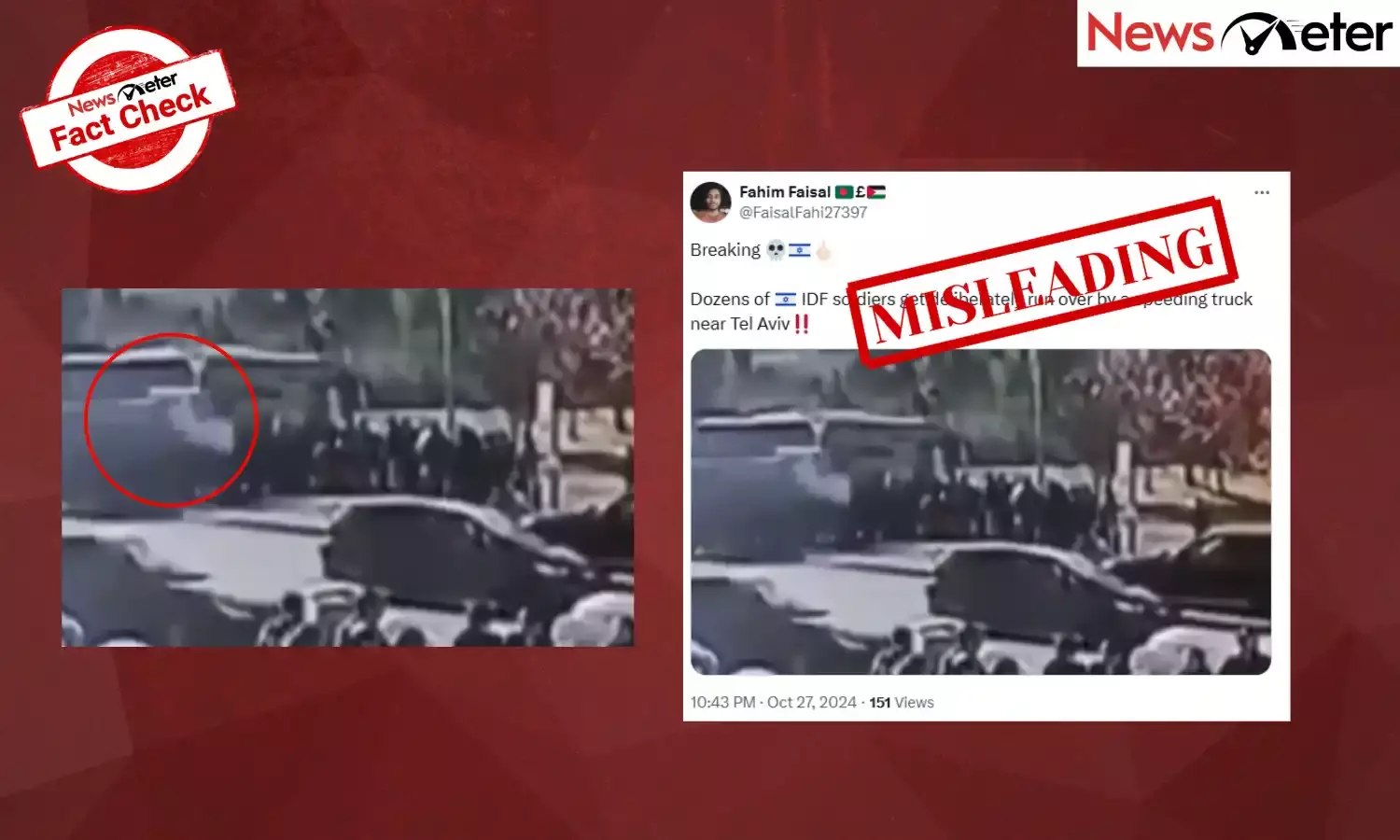 Fact Check: 2017 video of truck attack on Israeli soldiers in Jerusalem falsely shared as recent