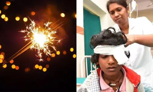 Diwali: 50 from Hyderabad suffer firecracker related injury, few admittedĀ toĀ Hospital