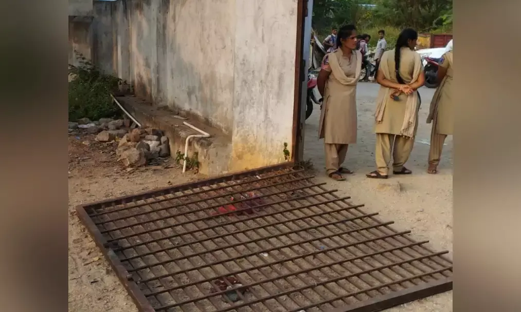 Class 1 student dies as iron gate at MPP School in Hayathnagar falls on him