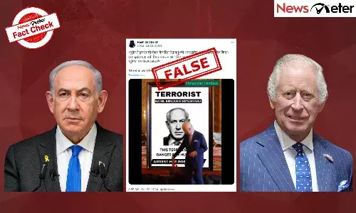 Fact Check: King Charles launches poster for Israeli PM Netanyahuās arrest? No,Ā videoĀ isĀ edited