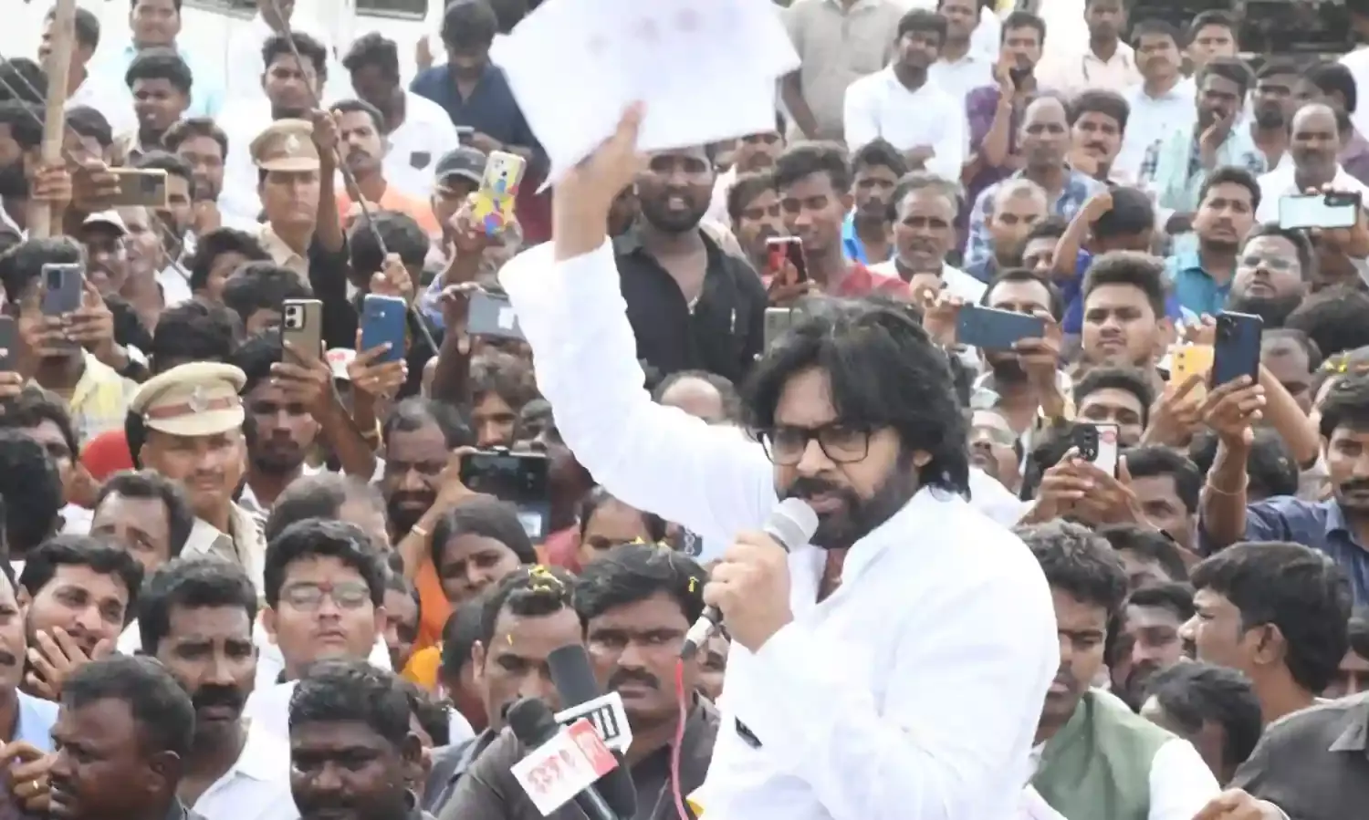 Lands of farmers, Dalits grabbed for company linked to Jagan: Pawan Kalyan