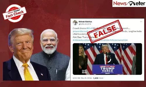 Fact Check: āModi, Modiā chants heard at Trumpās victory speech? Hereās the truth
