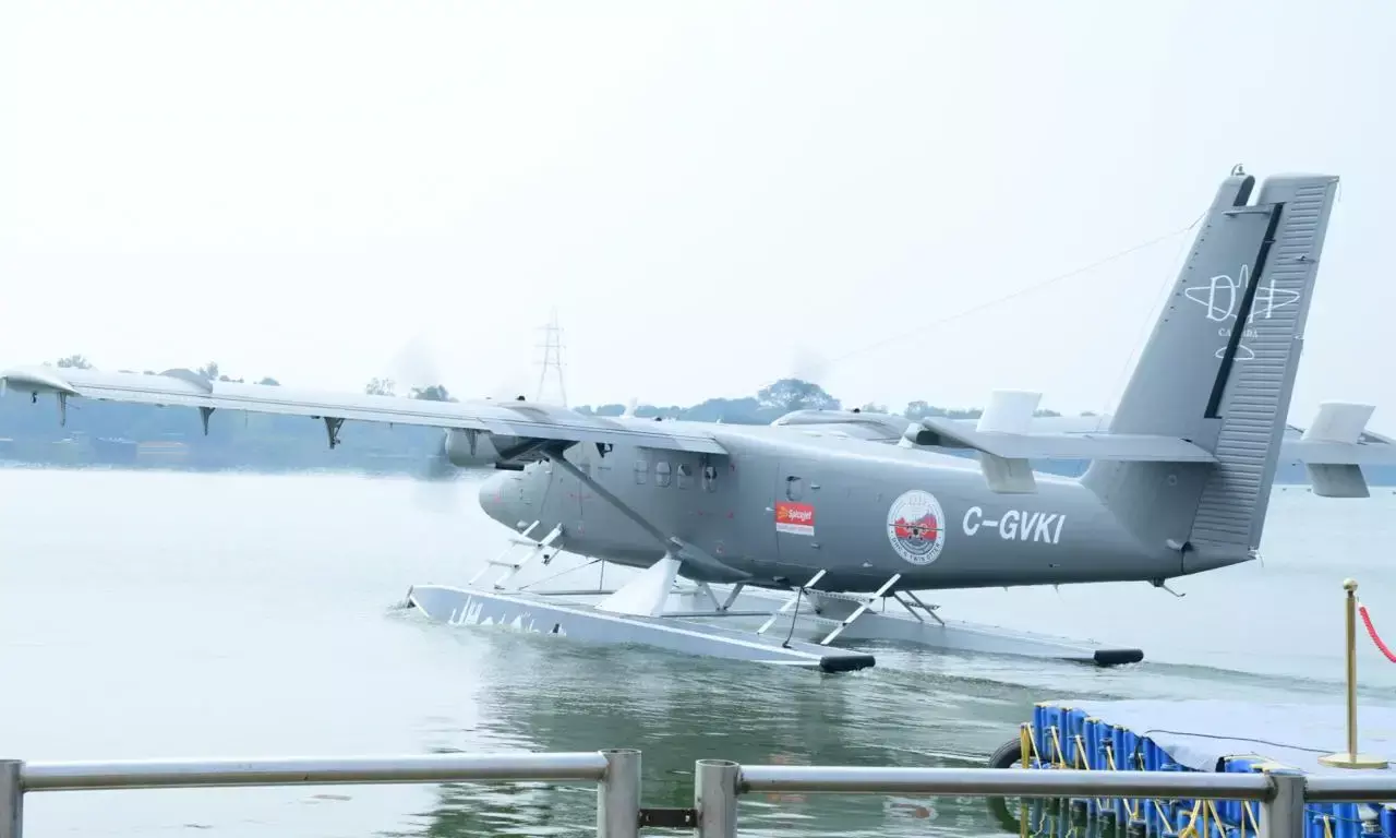 AP starts seaplane operations from Prakasam Barrage to Srisailam