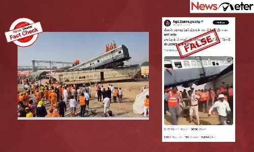 Fact Check: Train collision near Bikaner Lalgarh railway station? No, viral claim is misleading