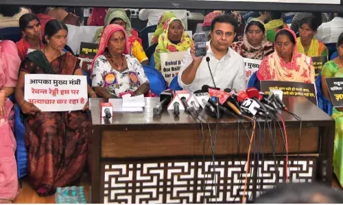 Tribal land row: KTR seeks probe by national commissions, slams Congress silence