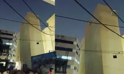 Hyderabad: Four-storey building dangerously tilts in Siddiqnagar; 30 evacuated