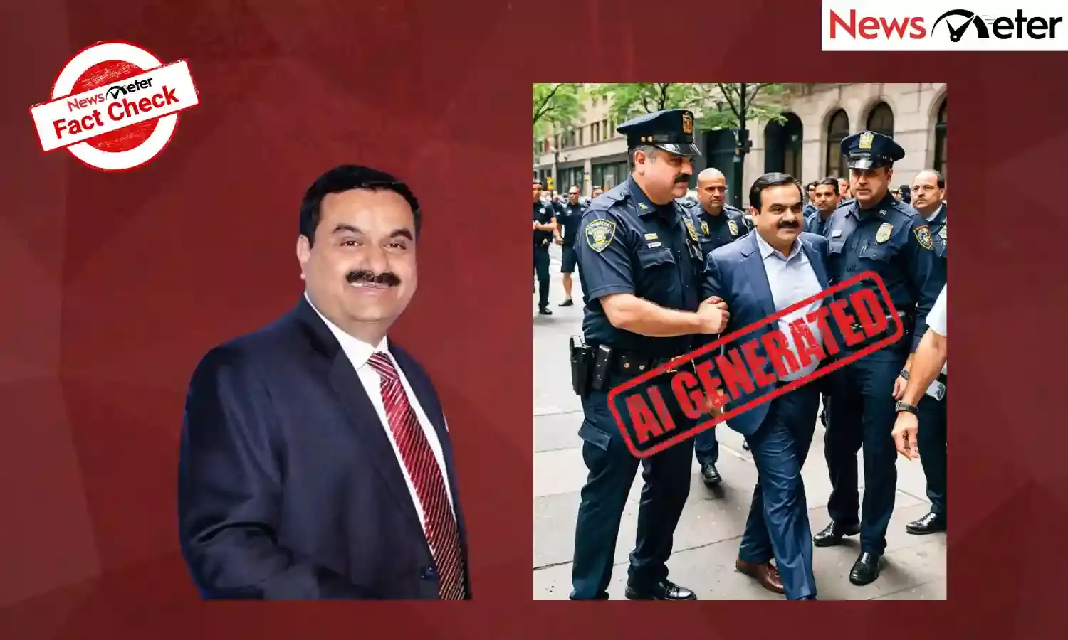 Gautam Adani bribery case: Al image of Adanis arrest goes viral